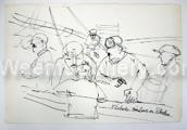 Sailors on Rhodes by Louis Ribak